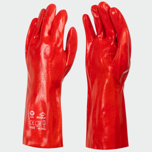 Chemical protection gloves FOZE - Red color