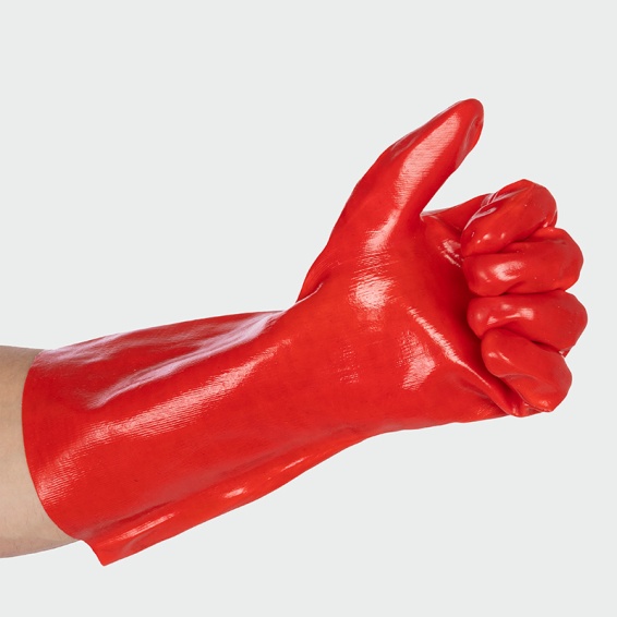 Chemical protection gloves FOZE - Red color