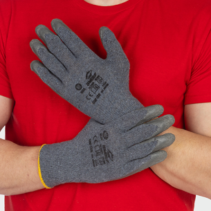 Latex gloves GRIP ECO - Grey color 2
