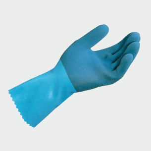 Chemical protection gloves JERSETTE 301 - Blue color