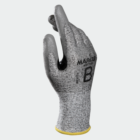 Cut resistant gloves KRYTECH 557 - Grey color