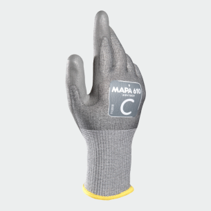 Cut resistant gloves KRYTECH 610 - Grey color
