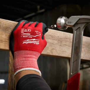 Cut resistant gloves M CUT A - Red color 2
