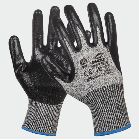 Cut resistant gloves NINJA - Grey color