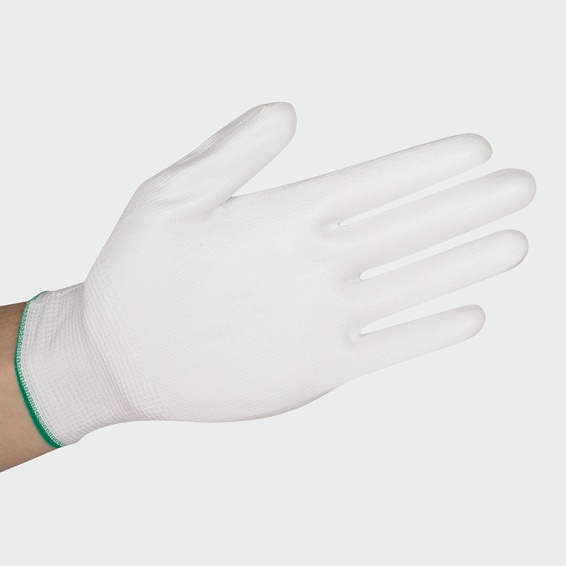 Polyurethane gloves PENGUIN White - White color