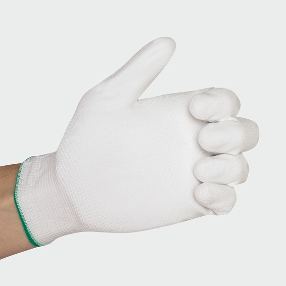 Polyurethane gloves PENGUIN White - White color