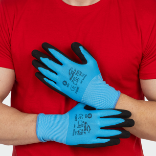 Nitrile gloves POINT - Light Blue color 2
