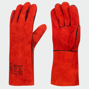 Welding gloves PYRE - Red color