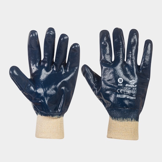 Nitrile gloves ROLLUP - Blue color