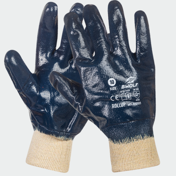 Nitrile gloves ROLLUP - Blue color