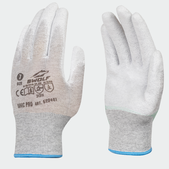 ESD gloves SONIC Pro - Grey color