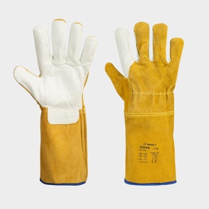 Welding gloves STARK - Yellow color 2