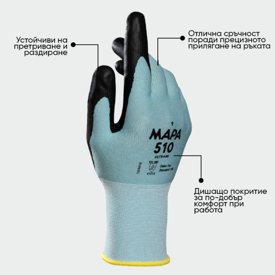 Nitrile gloves ULTRANE 510 - Green color