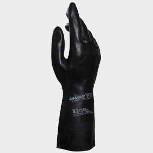 Chemical protection gloves ULTRANEO 420 - Black color