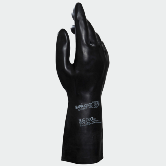 Chemical protection gloves ULTRANEO 420 - Black color